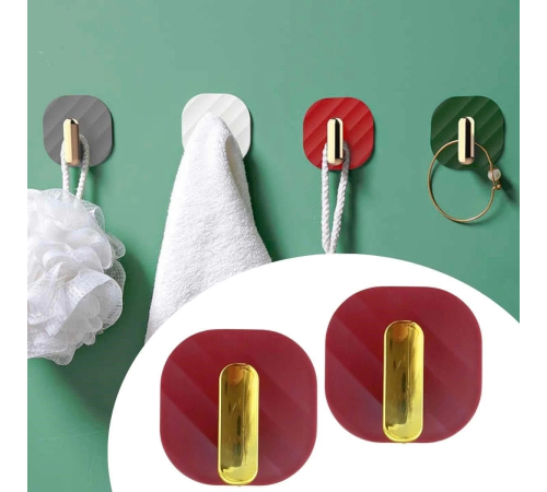 2li Yapışkanlı Retro Askılık Dolap Kapak Kulpu Kırmızı 2li Yapışkanlı Retro Askılık Dolap Kapak Kulpu Kırmızı