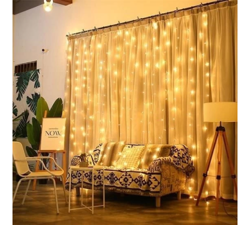 2x2 Metre 320 Led 8 Fonskiyonlu Dekoratif Led Günışığı Perde 2x2 Metre 320 Led 8 Fonskiyonlu Dekoratif Led Günışığı Perde