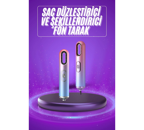 3 Başlıklı Taşınabilir Fön Makinesi Saç Kurutma Cihazı Seyahat Tipi