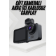 3 Kameralı 2 İnç 1080P Araç İçi Kamera Sürüş Kamerası CarPlay