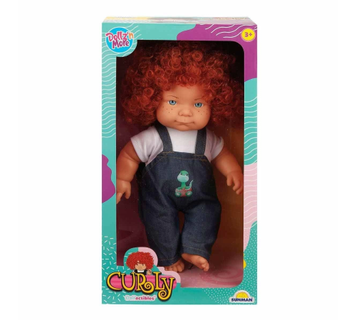 30151 Sunman, Curly Kıvırcık Saçlı Bebek 35 cm