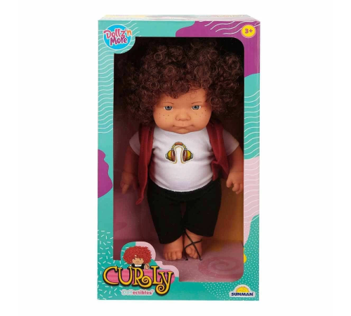 30151 Sunman, Curly Kıvırcık Saçlı Bebek 35 cm