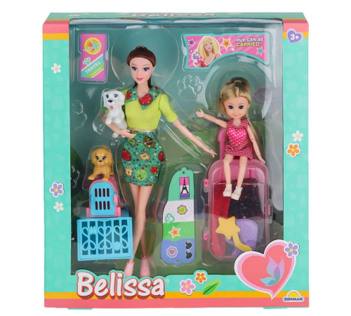 3046 SUN-RST-SIS-MNK BBK SET BELISSA VE ANNESİ YOLCULUK ZAMANI 30CM 3046 SUN-RST-SIS-MNK BBK SET BELISSA VE ANNESİ YOLCULUK ZAMANI 30CM