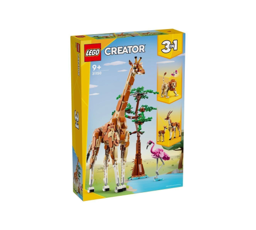 31150 LEGO® Creator 3’ü1 arada Vahşi Safari Hayvanları 780 parça +9 yaş 31150 LEGO® Creator 3’ü1 arada Vahşi Safari Hayvanları 780 parça +9 yaş