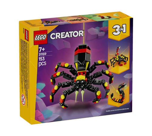 31159 Lego Creator 3in1 - Şaşırtıcı Örümcek 153 parça +7 yaş