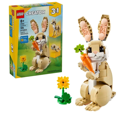 31162 Lego Creator 3in1 - Sevimli Tavşan 326 parça +8 yaş
