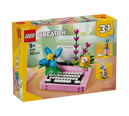 31169 Lego Creator 3in1 - Çiçekli Daktilo 363 parça +8 yaş 31169 Lego Creator 3in1 - Çiçekli Daktilo 363 parça +8 yaş