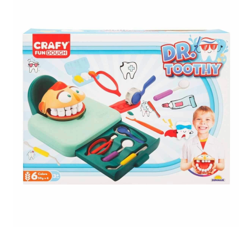 3455 Crafy Dr. Toothy Oyun Hamuru Seti 15 Parça