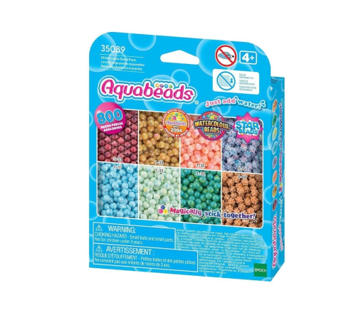 35089 AquaBeads Suluboya Renkleri Yedek Boncuk Pakedi- 800 parça +4 yaş