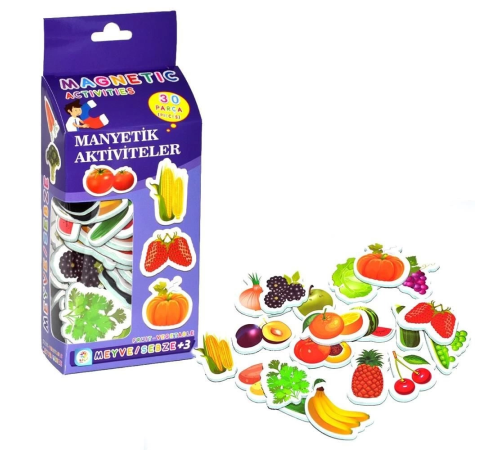 36 Parça Magnet Meyve Sebze Manyetik Meyveler - 49397