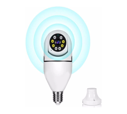 360 Derece Gece Görüşlü Wifi Ampul Akıllı Kamera Hırsız Bebek Güvenlik 360 Derece Gece Görüşlü Wifi Ampul Akıllı Kamera Hırsız Bebek Güvenlik