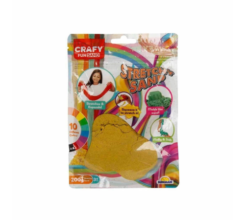 3600 Crafy Streç Oyun Kumu Sarı 200 g
