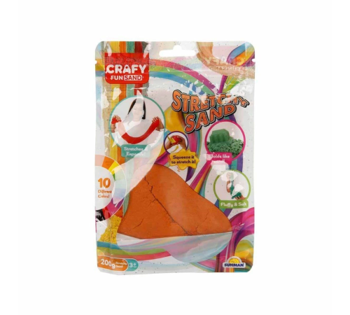 3601 Crafy Streç Oyun Kumu Turuncu 200 g 3601 Crafy Streç Oyun Kumu Turuncu 200 g