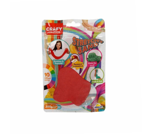 3604 Crafy Streç Oyun Kumu Kırmızı 200 g 3604 Crafy Streç Oyun Kumu Kırmızı 200 g