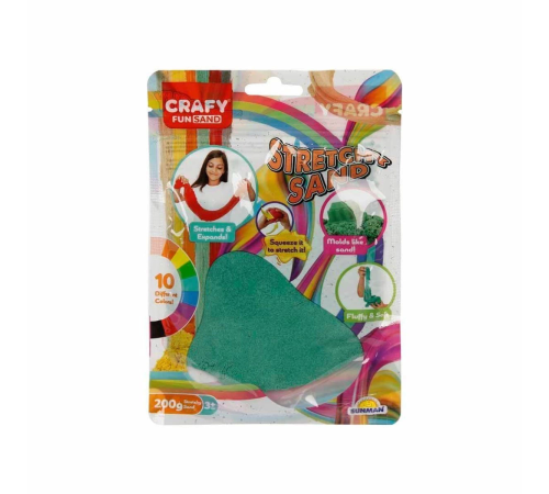 3608 Crafy Streç Oyun Kumu Yeşil 200 g