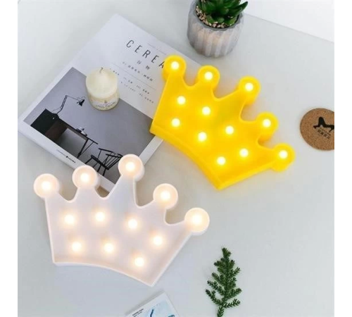 3D Dekoratif Pilli Kraliçe Tacı Model Led Masa ve Gece Lambası 3D Dekoratif Pilli Kraliçe Tacı Model Led Masa ve Gece Lambası