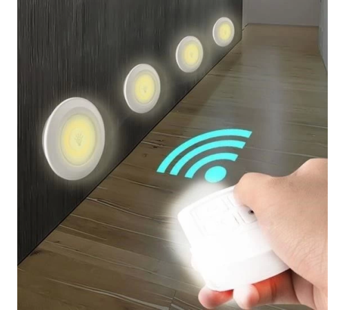 3lü Uzaktan Kumandalı Pilli Yapışkanlı Kablosuz Led Spot Lambalar 3lü Uzaktan Kumandalı Pilli Yapışkanlı Kablosuz Led Spot Lambalar