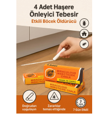 4 Adet Haşere Tebeşiri - Böcek Önleyici Tebeşir - Etkili Hamam Böceği ve Karınca Kovucu (336336)