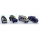 4'Lü Die Cast Polis Seti