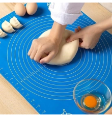40*50 cm Silikon Ölçekli Kullanımı Kolay Hamur Açma Matı Ekmek Mantı Makarna Hamuru Yoğurma