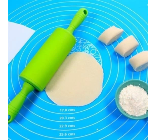 40*50 cm Silikon Ölçekli Kullanımı Kolay Hamur Açma Matı Ekmek Mantı Makarna Hamuru Yoğurma