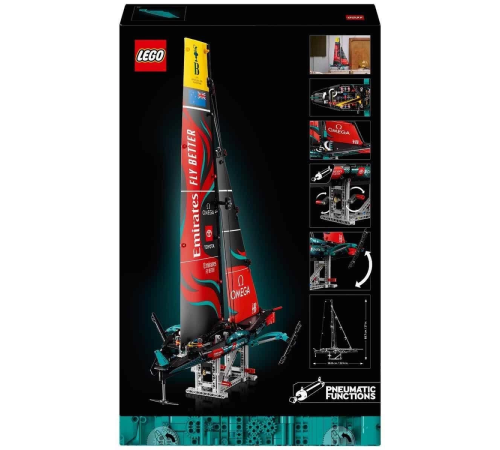 42174 Lego Technic Emirates Team New Zealand AC75 Yat 962 parça +18 yaş 42174 Lego Technic Emirates Team New Zealand AC75 Yat 962 parça +18 yaş