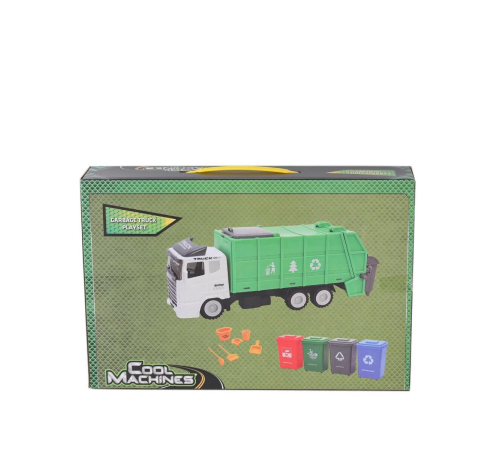 4514 SUN-RST-CLM-OYUN SET  YEŞİL ÇÖP KAMYONU