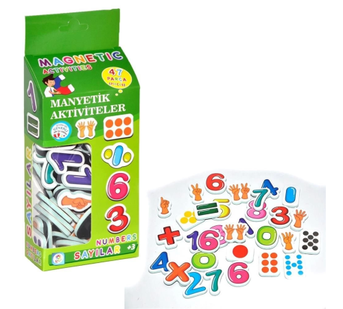 47 Parça Magnet Rakamlar Manyetik Sayılar - 49399