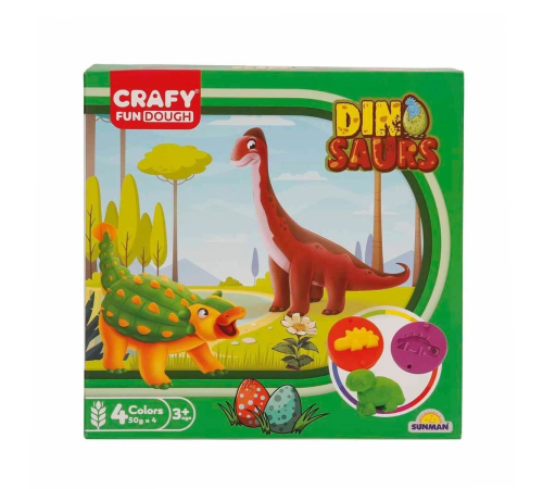 4734 Crafy 14’lü Oyun Hamuru Kalıp Seti – Dinozorlar 4734 Crafy 14’lü Oyun Hamuru Kalıp Seti – Dinozorlar