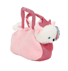 4775 Peluş Kedi Köpek Taşıma Çantalı 20 cm - Stokta Olan Model ve Renk Gönderiliir