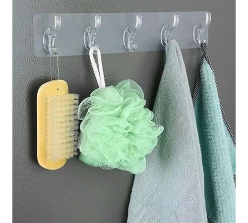 5 'li Güçlü Yapışkanlı Şeffaf Duvar Askısı Banyo Mutfak Düzenleyici Pratik Askılık 5 'li Güçlü Yapışkanlı Şeffaf Duvar Askısı Banyo Mutfak Düzenleyici Pratik Askılık