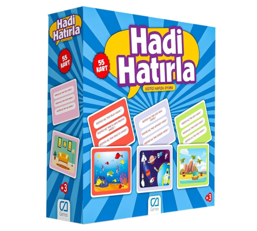 5108 CA Games, Hadi Hatırla - Eğitici Hafıza Oyunu / +5 yaş 5108 CA Games, Hadi Hatırla - Eğitici Hafıza Oyunu / +5 yaş