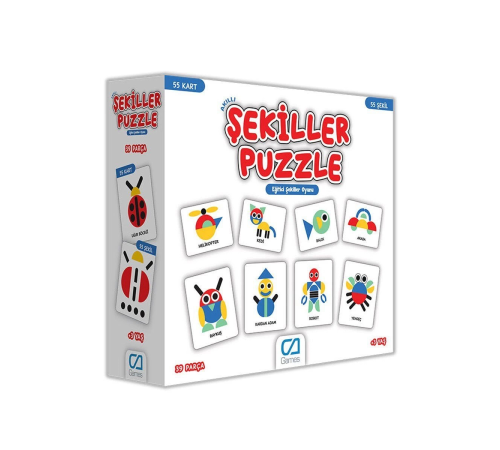 5114 CA Games, Şekiller Puzzle / +3 yaş 5114 CA Games, Şekiller Puzzle / +3 yaş