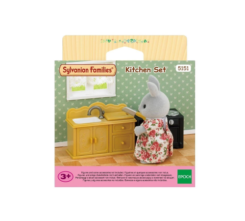 5151 Sylvanian Families Mutfak Lavabo Seti (figürler dahil değildir) +3 yaş