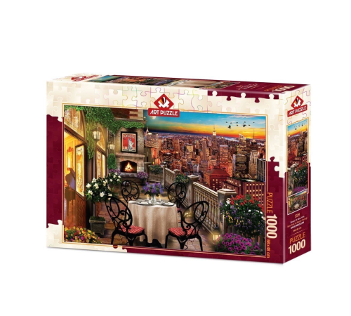 5184 Art Puzzle New York'ta Akşam Yemeği 1000 Parça Puzzle