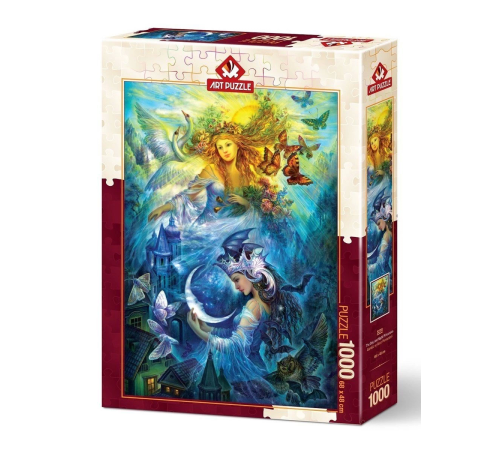 5218 Art Puzzle, Gündüz ve Gece Prensesleri 1000 Parça