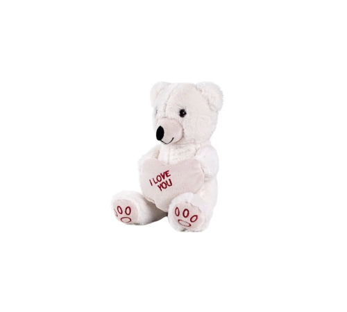 5520 50 CM BEYAZ KALPLİ AYICIK 5520 50 CM BEYAZ KALPLİ AYICIK