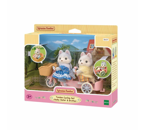 5637 Sylvanian Families Tandem Bisiklet ve Haskiler +3 yaş