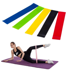 5li Egzersiz Direnç Bant Seti Pilates Crossfit Ekipmanları