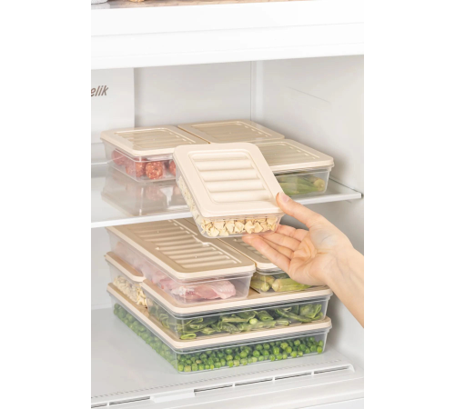 6 Adet 2400 ML Buzluk Derin Dondurucu Buzdolabı Düzenleyici Hava Almaz Saklama Kabı 6 Adet 2400 ML Buzluk Derin Dondurucu Buzdolabı Düzenleyici Hava Almaz Saklama Kabı