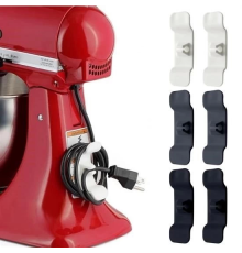 6'lı Pratik Kablo Toparlayıcı Yapışkanlı Klips Mutfak Air Fryer Kettle Kahve Tost Makinası