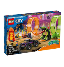 60339 Lego City - Çift Çemberli Gösteri Arenası, 598 parça, +7 yaş
