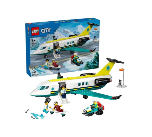 60465 Lego City Helikopter Ambulans Uçağı 403 parça +6 yaş