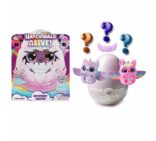 6069132 Hatchimals Alive Secret Hatch Pufficorn