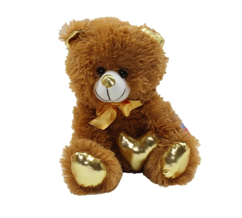 62500 Parlak Kalpli Peluş Ayı 30 cm