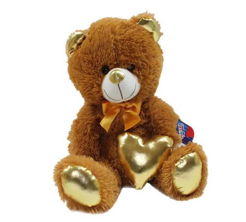 62501 Parlak Kalpli Peluş Ayı 40 cm