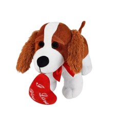 62876 Peluş 20 cm Kalpli Köpek