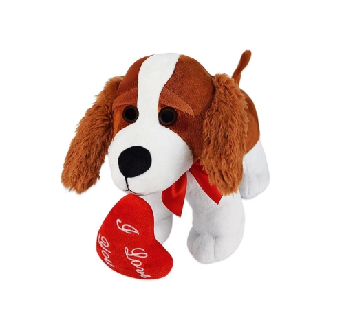 62876 Peluş 20 cm Kalpli Köpek 62876 Peluş 20 cm Kalpli Köpek