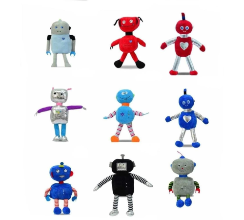 62895 Peluş 35 cm Robotlar -1 adet stokta olan gönderilir