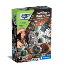 64336 Bilim ve Oyun - Fosiller ve Mineraller Kazı Seti